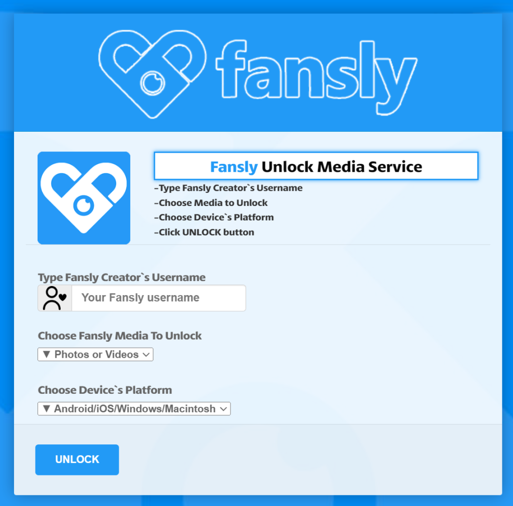 Fansly Unlock Media Service